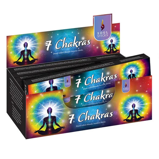7 Chakras Hand Rolled Masala Incense